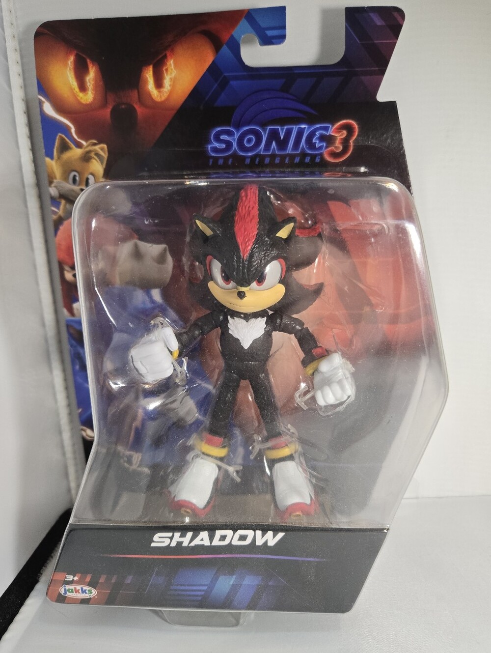 Sonic 3 Shadow Action Figure - Black & Red